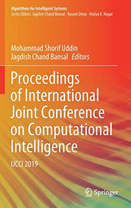 Proceedings Of International Joint Conference On Computational Intelligence: Ijcci 2019 (Algorithms For Intelligent Systems) - Hardcover