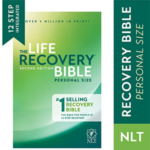 Tyndale NLT Life Recovery Bible (Personal Size, Softcover) 2nd Edition - Addiction Bible Tied to 12 Steps of Recovery for Help with Drugs, Alcohol, Personal Struggles - With Meeting Guide