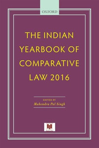 The Indian Yearbook of Comparative Law 2016 The Indian Yearbook of Comparative Law 2016