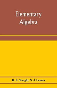 Elementary algebra Elementary algebra