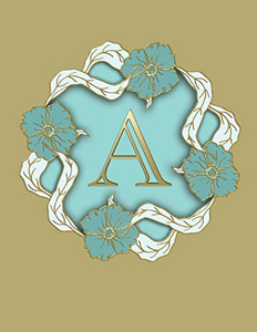 A: 100 Pages 8.5" X 11" Monogram Notebook College Ruled Line Paper A: 100 Pages 8.5" X 11" Monogram Notebook College Ruled Line Paper