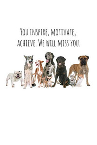 You Inspire, Motivate, Achieve. We Will Miss You.: Perfect Goodbye Gift For Coworker That Is Leaving / Going Away Gift For Your Co Worker, Boss, Manager, Employee.