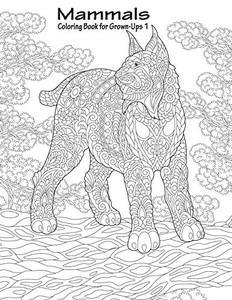 Mammals Coloring Book For Grown-Ups 1