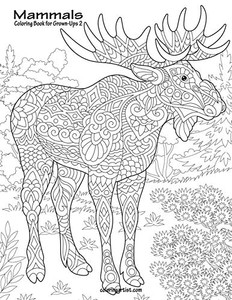 Mammals Coloring Book For Grown-Ups 2