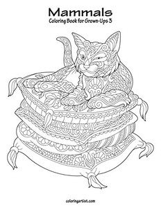 Mammals Coloring Book For Grown-Ups 3