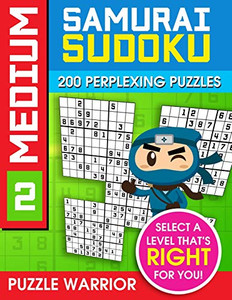 Medium Samurai Sudoku: 200 Perplexing Puzzles (Medium Sudoku Samurai) - 9781092171168