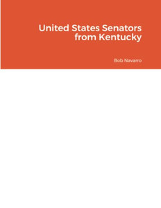 United States Senators From Kentucky United States Senators From Kentucky