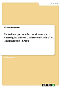 Finanzierungsmodelle Zur Sinnvollen Nutzung In Kleinen Und Mittelständischen Unternehmen (Kmu) (German Edition)