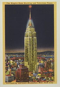 Vintage Journal Empire State Building At Night, New York City (Pocket Sized - Found Image Press Journals)