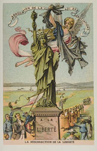 Vintage Journal French View Of The Statue Of Liberty (Pocket Sized - Found Image Press Journals)