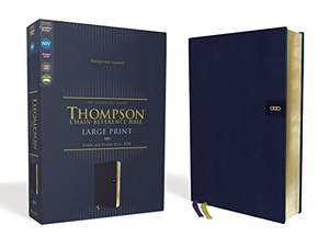 Niv, Thompson Chain-Reference Bible, Large Print, Leathersoft, Navy, Red Letter, Comfort Print Niv, Thompson Chain-Reference Bible, Large Print, Leathersoft, Navy, Red Letter, Comfort Print
