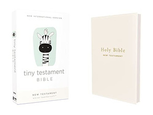 NIV, Tiny Testament Bible, New Testament, Leathersoft, White, Comfort Print NIV, Tiny Testament Bible, New Testament, Leathersoft, White, Comfort Print