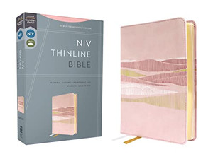 NIV, Thinline Bible, Leathersoft, Pink, Red Letter, Comfort Print NIV, Thinline Bible, Leathersoft, Pink, Red Letter, Comfort Print
