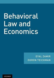 Behavioral Law And Economics Behavioral Law And Economics