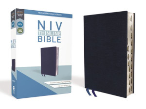 Niv, Thinline Bible, Bonded Leather, Navy, Red Letter, Thumb Indexed, Comfort Print Niv, Thinline Bible, Bonded Leather, Navy, Red Letter, Thumb Indexed, Comfort Print