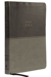 Kjv, Value Thinline Bible, Large Print, Leathersoft, Gray, Red Letter, Comfort Print: Holy Bible, King James Version