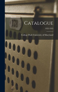 Catalogue; 1922-1923 Catalogue; 1922-1923
