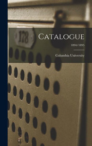 Catalogue; 1894/1895 Catalogue; 1894/1895