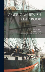 American Jewish Year Book; 5683 American Jewish Year Book; 5683