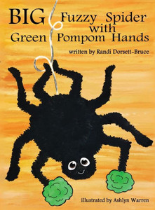 Big Fuzzy Spider With Green Pompom Hands