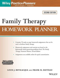 Family Therapy Homework Planner (PracticePlanners) Family Therapy Homework Planner (PracticePlanners)