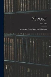 Report; 1931-1932