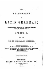 The Principles Of Latin Grammar The Principles Of Latin Grammar