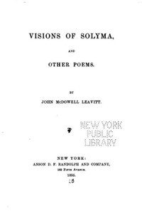 Visions Of Solyma, And Other Poems Visions Of Solyma, And Other Poems