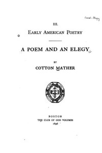 A Poem And An Elegy A Poem And An Elegy