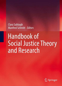 Handbook Of Social Justice Theory And Research Handbook Of Social Justice Theory And Research