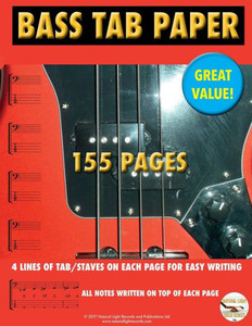 Bass Tab Paper: Best Tab Easy Write (Marc Ongley Guitar Series)