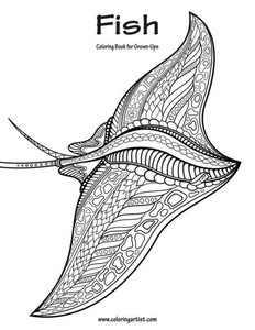 Fish Coloring Book For Grown-Ups 1 Fish Coloring Book For Grown-Ups 1