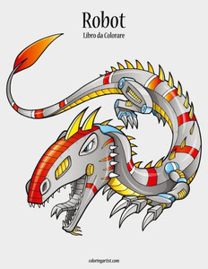 Robot Libro Da Colorare 1 (Italian Edition)