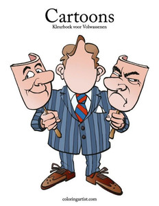 Cartoons Kleurboek Voor Volwassenen 1 (Dutch Edition)