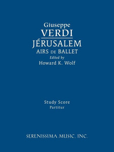 Jerusalem, Airs De Ballet: Study Score Jerusalem, Airs De Ballet: Study Score