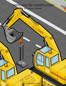 Vehiculos De Construccion Libro Para Colorear 1 (Spanish Edition)