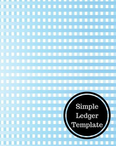 Simple Ledger Template: 4 Column Columnar