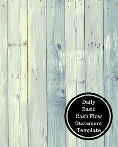 Daily Basic Cash Flow Statement Template: Daily Cashflow Statement