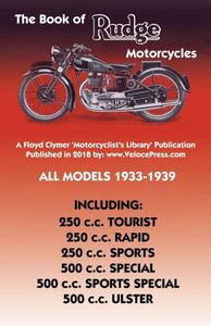 Book Of Rudge Motorcycles All Models 1933-1939 Book Of Rudge Motorcycles All Models 1933-1939