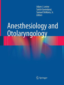 Anesthesiology And Otolaryngology Anesthesiology And Otolaryngology