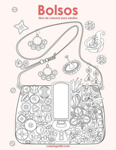 Bolsos libro de colorear para adultos 1 (Spanish Edition)