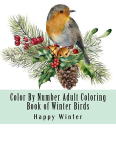 Spring Color By Numbers Adult Coloring Book: A Large Print and