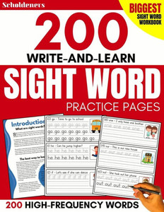 200 Write-and-Learn Sight Word Practice Pages: Learn the Top 200 High-Frequency Words Essential to Reading and Writing Success (Sight Word Books) 200 Write-and-Learn Sight Word Practice Pages: Learn the Top 200 High-Frequency Words Essential to Reading and Writing Success (Sight Word Books)