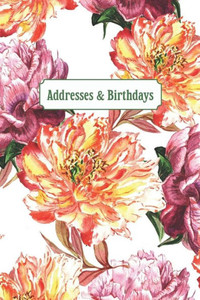 Addresses & Birthdays: Watercolor Peonies Addresses & Birthdays: Watercolor Peonies