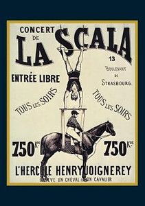 Carnet Blanc, Affiche La Scala "l'hercule" (Bnf Affiches) (French Edition)