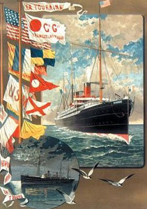 Carnet Blanc, Affiche Paquebot La Touraine (Bnf Affiches) (French Edition)