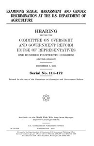 Examining sexual harassment and gender discrimination at the U.S. Department of Agriculture