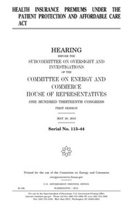 Health insurance premiums under the Patient Protection and Affordable Care Act