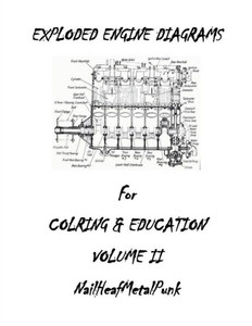 Engine Diagrams Exploded for Coloring and Education: Engine Diagrams Exploded for Coloring