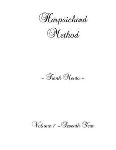 Harpsichord Method - Volume 7 Harpsichord Method - Volume 7